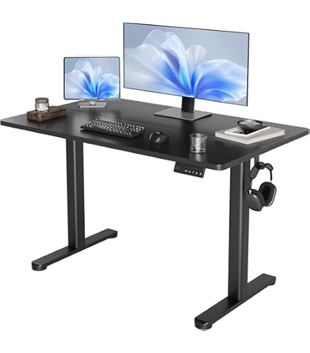 ErGear 電動昇降デスク 幅100cm 高さメモリー機能 上下自動昇降